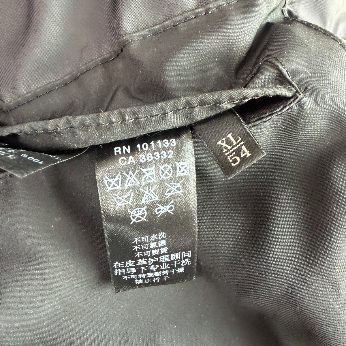 Z Zegna (54 /XL) Leather Charcoal Gray Motorcycle Utility Coat Jcket