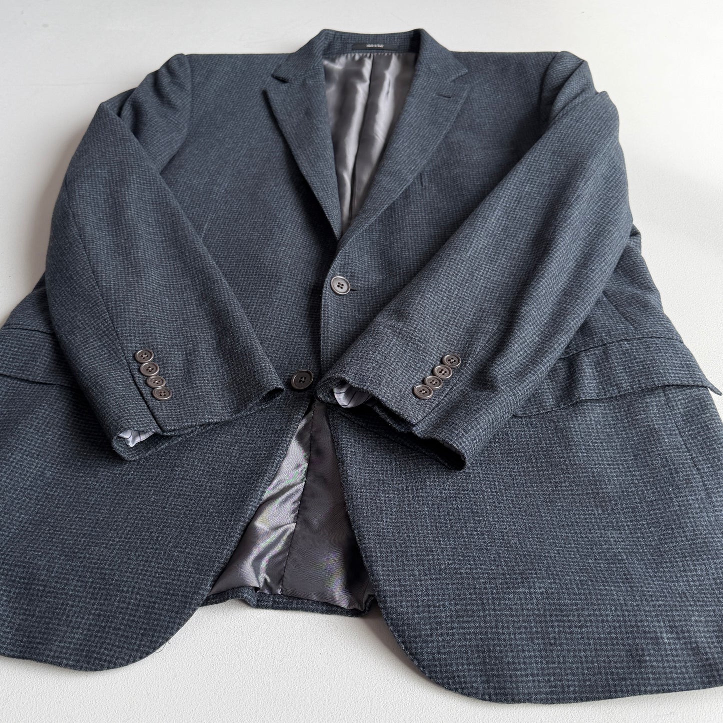 Ermenegildo Zegna (54L) "Mila" Trofeo Wool/Cashmere Micro-Check Brush Sport Coat