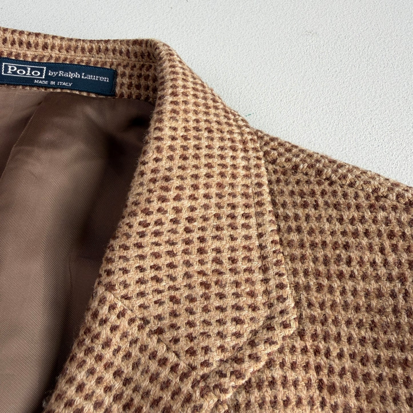 VNTG Polo Ralph Lauren (44L) Barleycorn Tweed Wool Sport Coat
