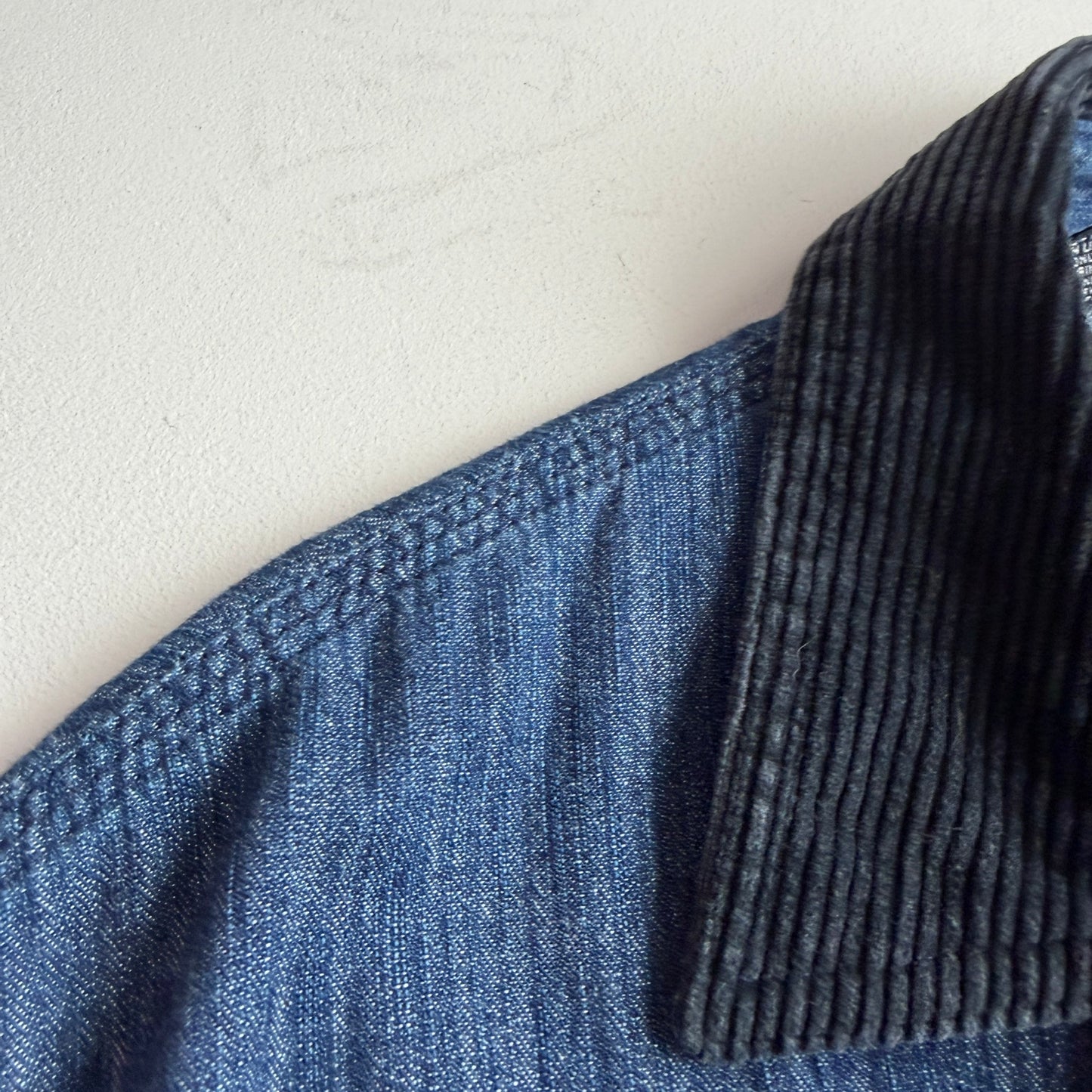 VNTG Polo Ralph Lauren (L) Indigo Herringbone Twill Cotton Chore Coat