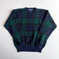 VNTG Polo Ralph Lauren (M) Black Watch Wool Knit Sweater