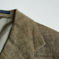 Polo Ralph Lauren (42R) Olive Green 100% Flax Tweed Herringbone Sport Coat