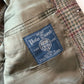 Polo Ralph Lauren (42R) Half-Norfolk Glen Plaid Suede-Trim Coat