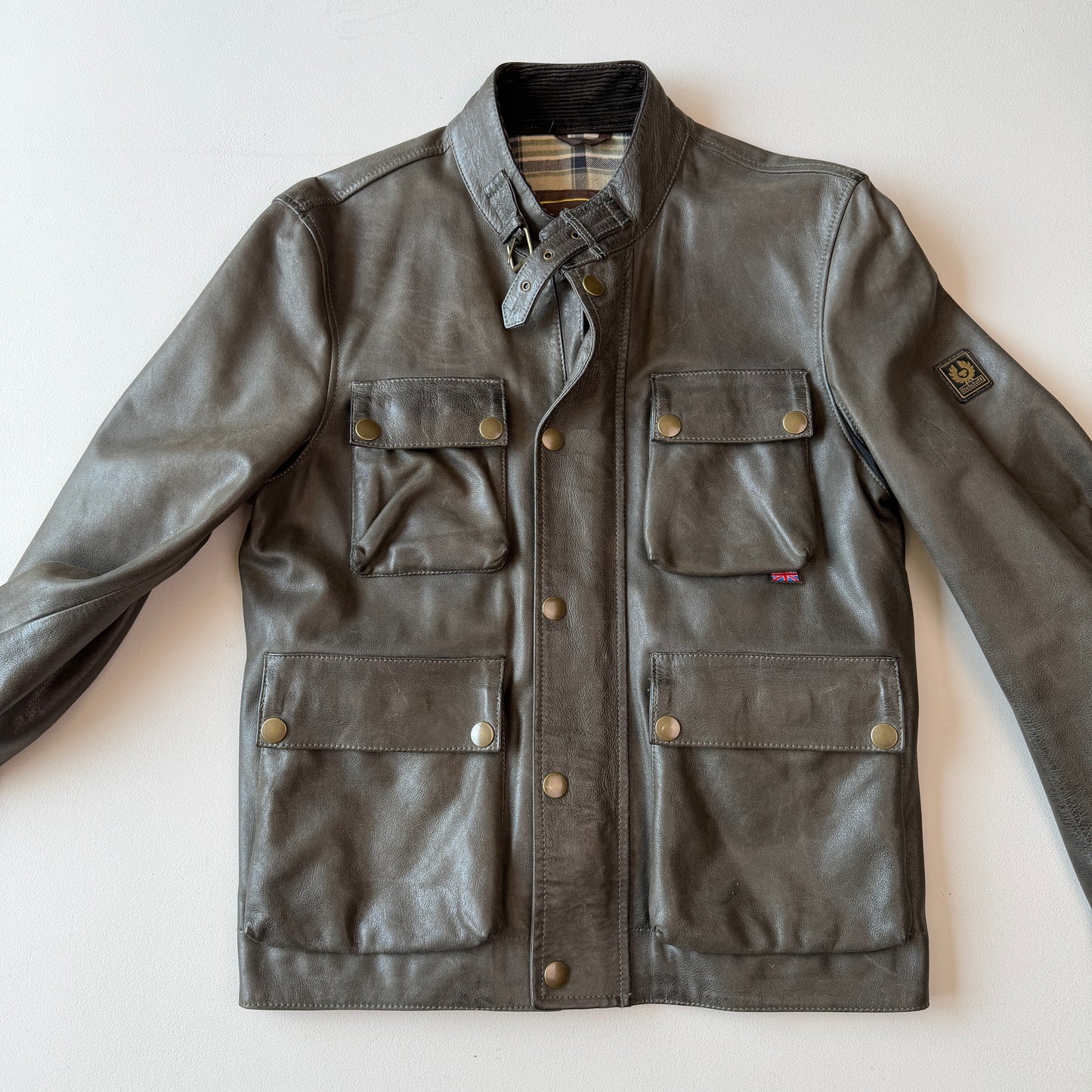 Belstaff Brad Gold Label (M) Motorcycle Leather Jacket