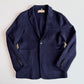 Burberry (2XL, Fits like 44L) Camel Hair Unstructured Navy Blue Sports Coat