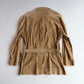 Polo Ralph Lauren (XL) Suede Leather Safari Belted Tan Jacket Coat