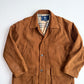 Burberry (XL) Suede Leather Tawny Nova Check Lined Field Coat