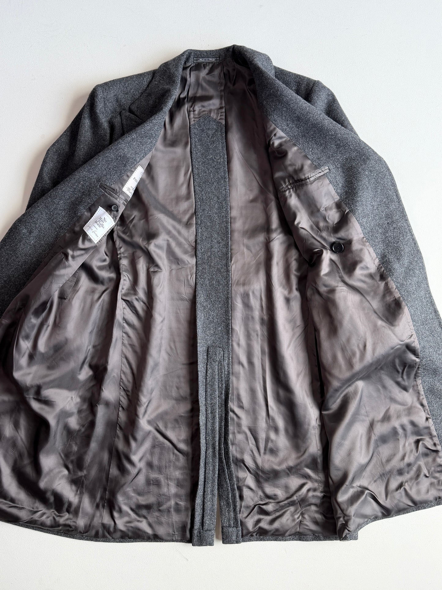 No Man Walks Alone x Sartoria Carrara (42 /52) Fox Bro Wool Double Breast Coat