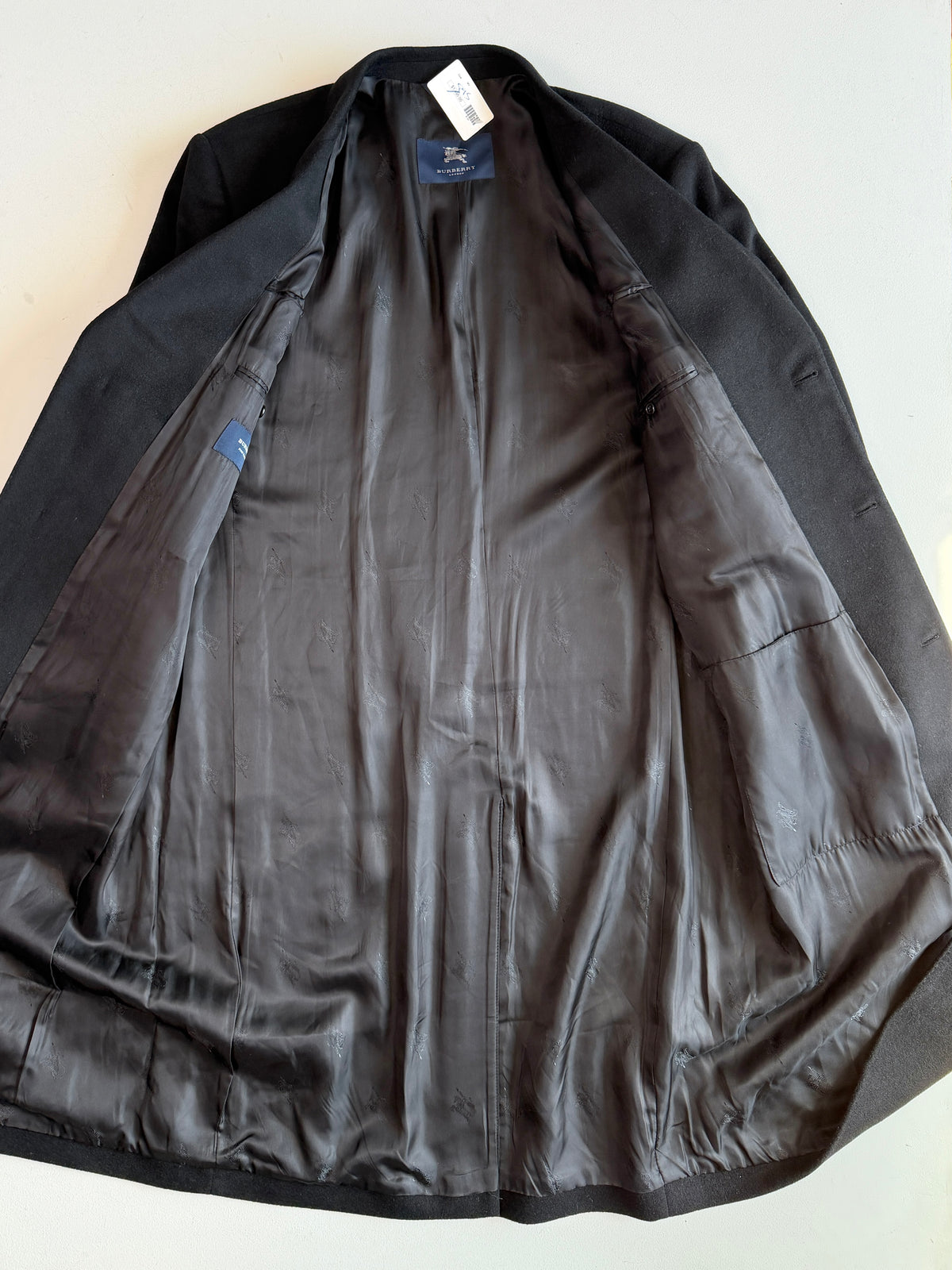 NWT Burberry (48L / 58L) 100% Cashmere Black Overcoat