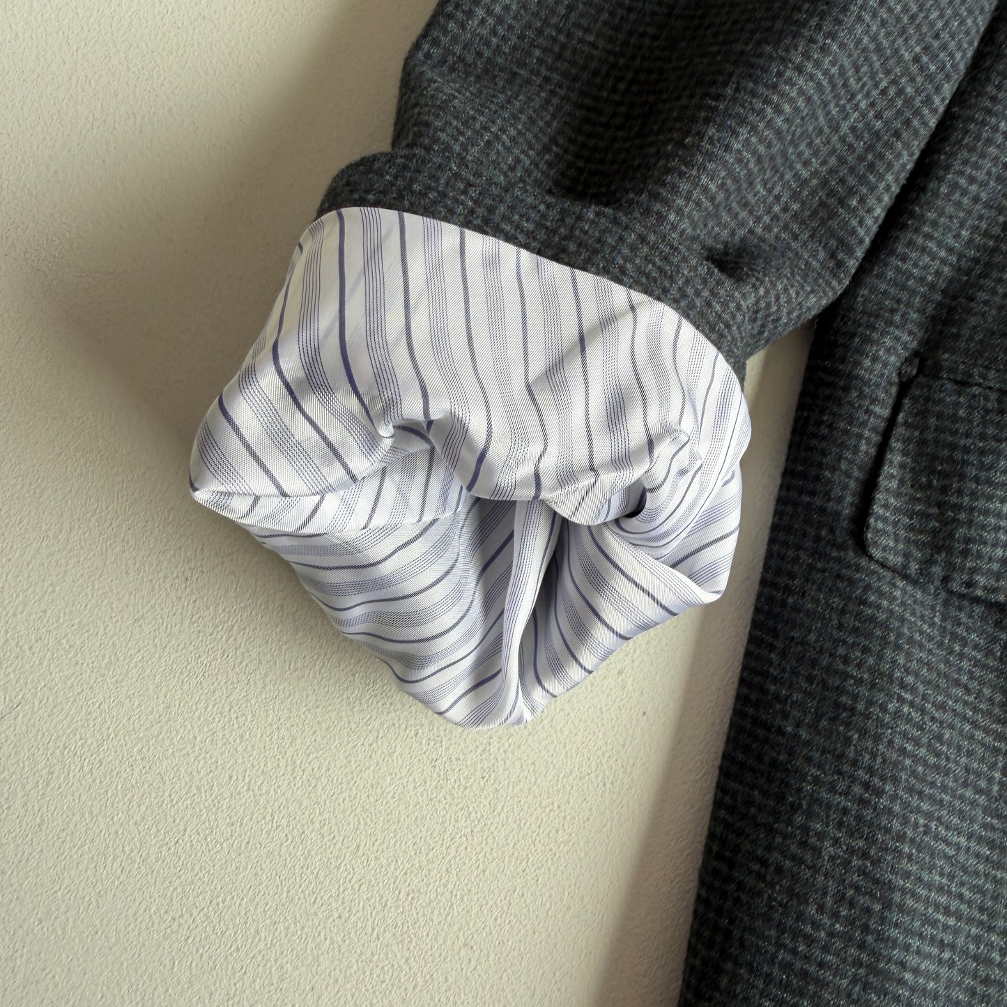 Ermenegildo Zegna (54L) "Mila" Trofeo Wool/Cashmere Micro-Check Brush Sport Coat