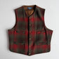 VTNG Polo Ralph Lauren (L) Wool Shadow Plaid 4 Pocket Vest
