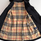 Burberry (50IT) 100% Wool Fleece Collar Double Breast Belted Trench Coat
