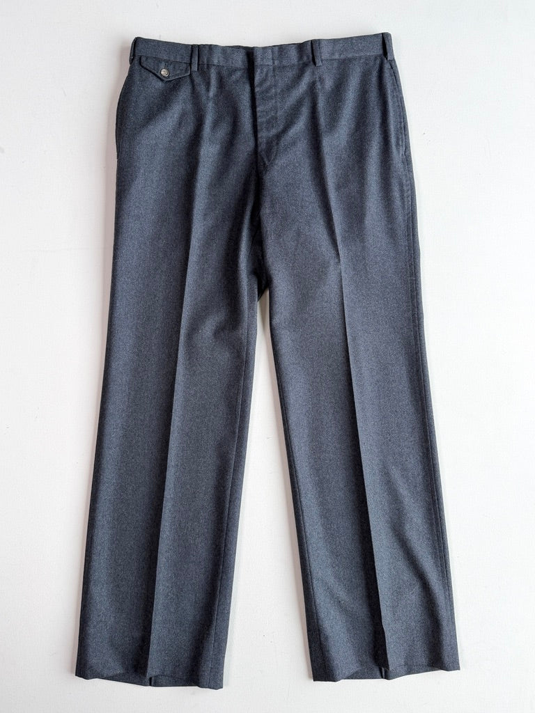 VNTG Polo Ralph Lauren (37x33) Slate Blue 100%Wool Trouser Pants
