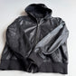 rag & bone (L) Glove Soft Lamb Leather Hooded Black Jacket