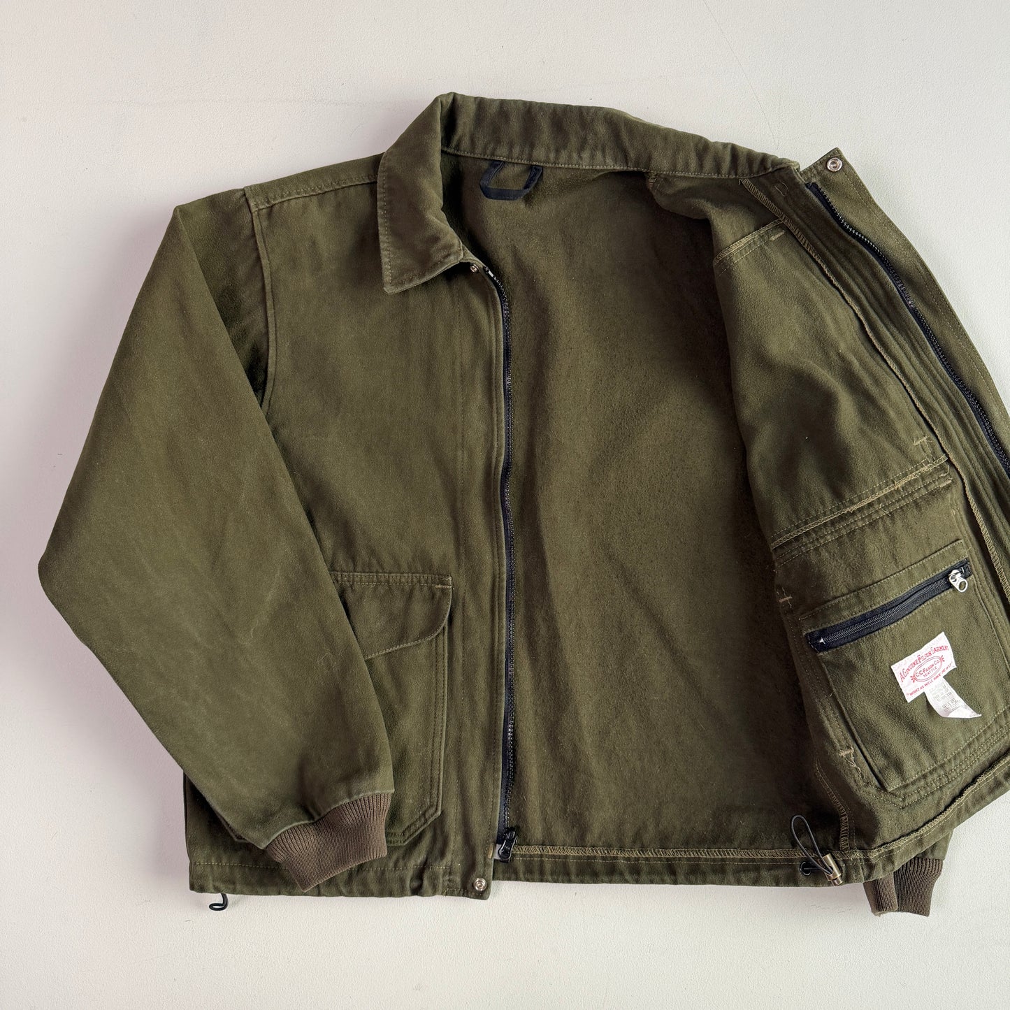 Filson (M) Forest Green Moleskin Cotton Workwear Jacket