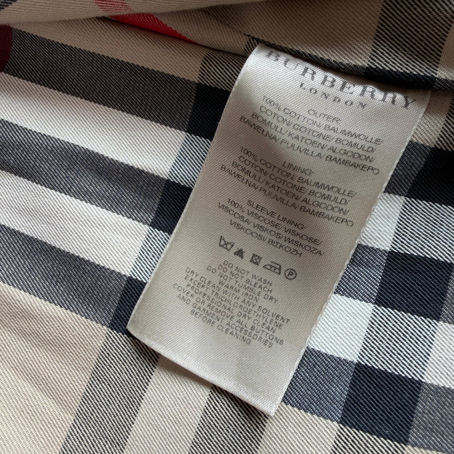 Burberry (54 IT) Kensington Gaberdine Cotton Olive Green Mid-Length Trench Coat