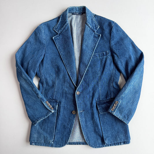 VNTG Polo Ralph Lauren (40) Indigo-Dyed Denim Western Sports Jacket