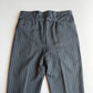 VNTG Polo Ralph Lauren (36x32) Wool French Workwear Stripe Back Cinch Trouser Pants