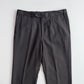 Isaia (36 x34) Dark Brown Wool Hopsack Basketweave Cuffed Pants