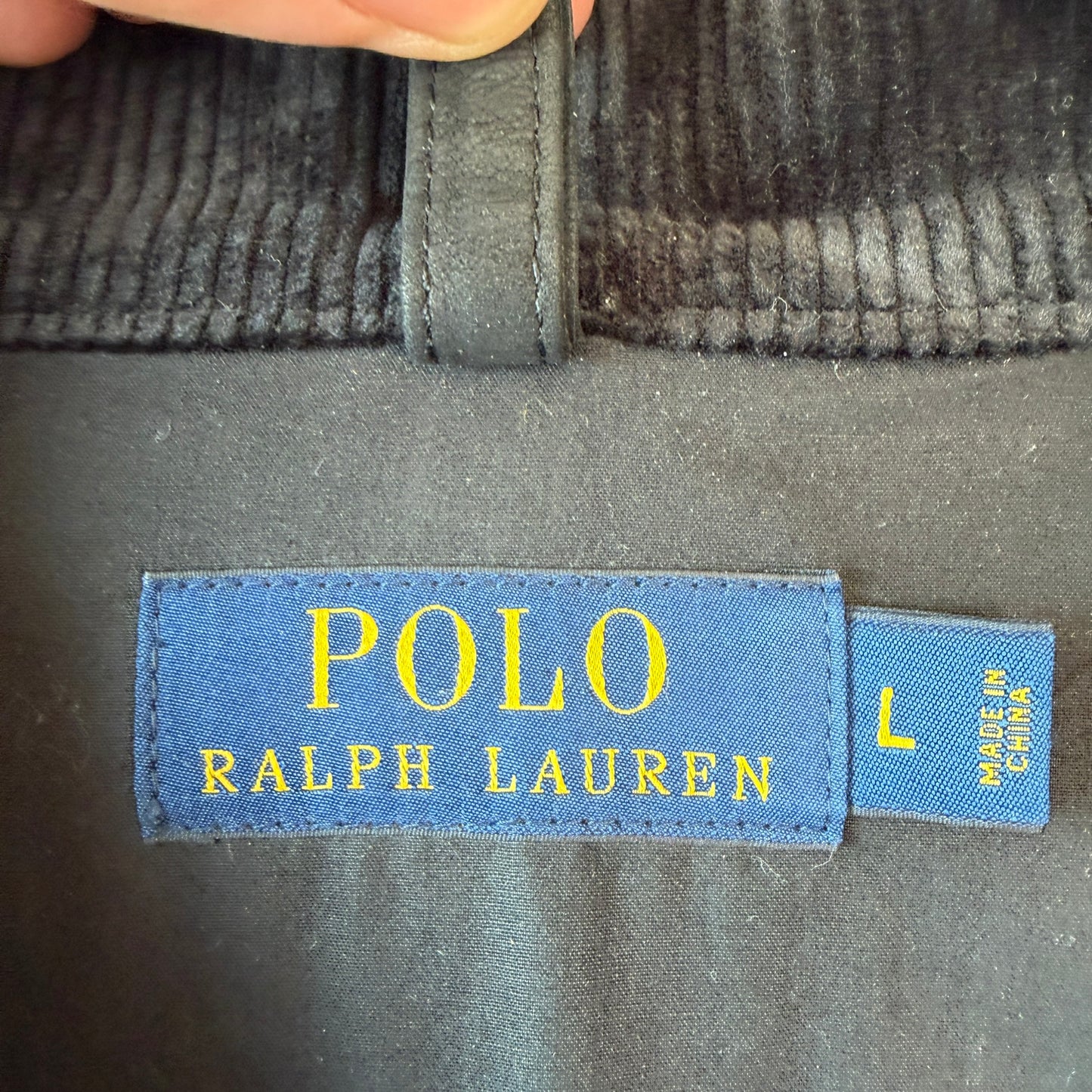 Polo Ralph Lauren (L) Leather Fireman Lobester Claw Coat