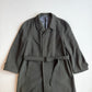 VNTG Giorgio Armani (38) Forest Green Wool/Cashmere Belted Balmacaan Overcoat