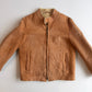 Ermenegildo Zegna (50IT /M) Leather Shearling Tan Bomber Jacket
