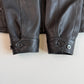 Polo Ralph Lauren (L) Black Glove Soft Leather Plaid Lined Jacket