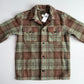 NWT RRL Ralph Lauren (S) Wool Blend Sage/Maroon Plaid Fleece Overshirt