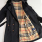 Burberry (50IT) 100% Wool Fleece Collar Double Breast Belted Trench Coat
