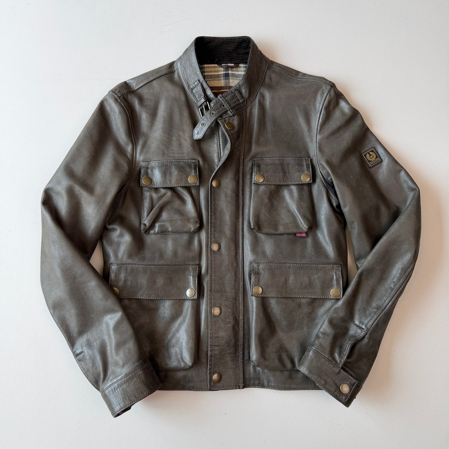 Belstaff Brad Gold Label (M) Motorcycle Leather Jacket