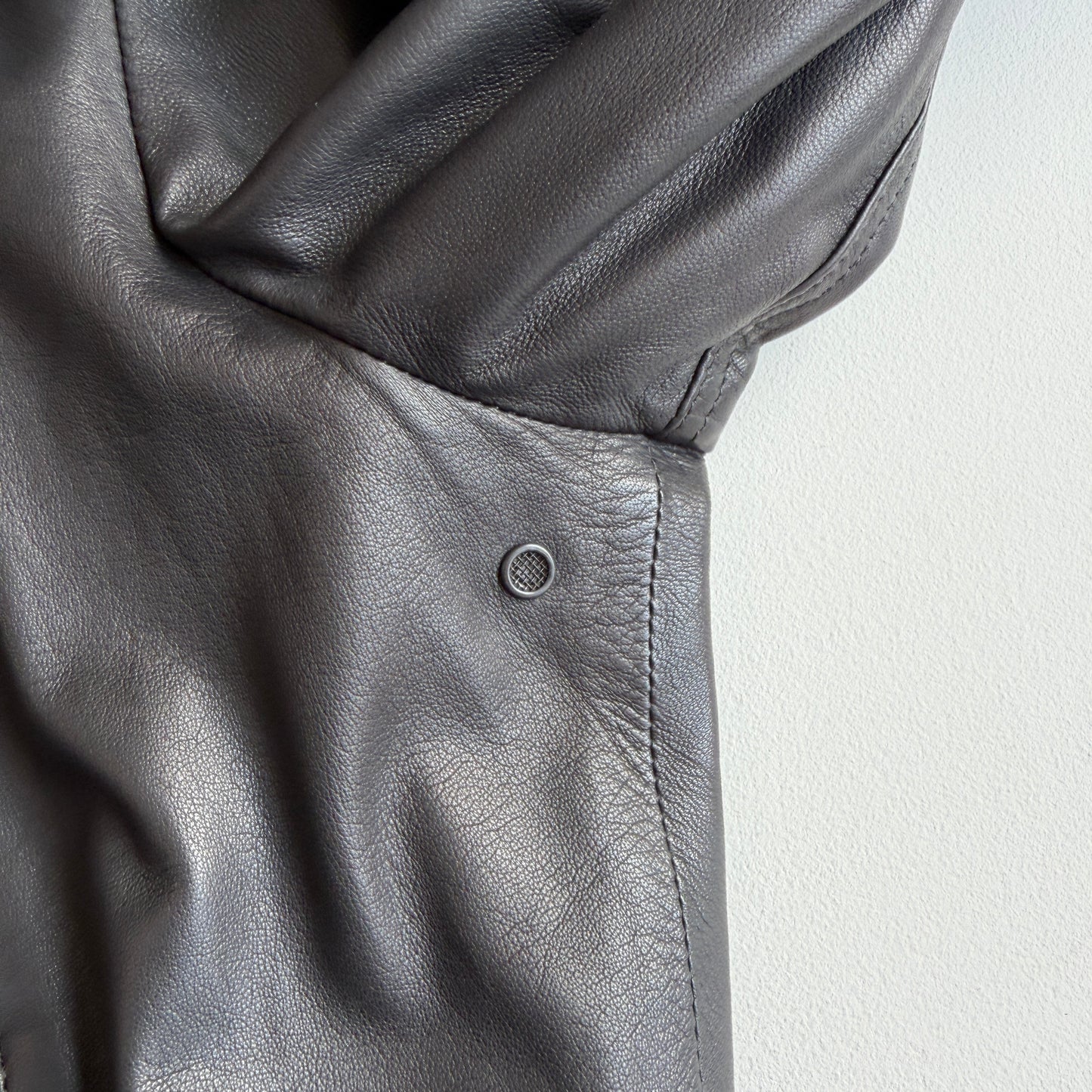 rag & bone (L) Glove Soft Lamb Leather Hooded Black Jacket