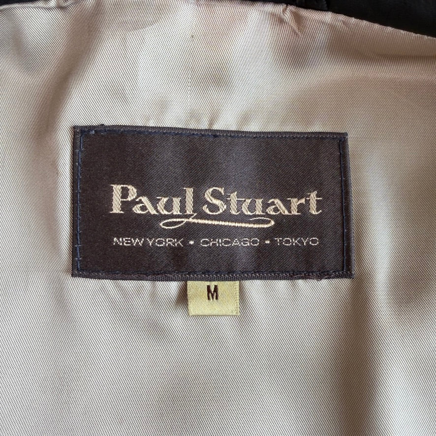 Paul Stuart (M) Glove Soft Off-Black Leather Jacket