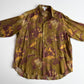 VNTG Giorgio Armani (M / L) 100% Linen Floral Abstract Popover Shirt
