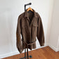 VNTG Polo Ralph Lauren (XL) Norfolk Wool Tweed Belted Melange Jacket Coat