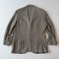VNTG Polo Ralph Lauren (40R) 100% Silk Herringbone Beige/Black Sports Coat