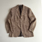 Polo Ralph Lauren (42L) Brown 100% Flax Tweed Herringbone Sport Coat