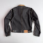 VNTG Polo Ralph Lauren (M) Charcoal Gray Denim Western Trucker Jacket