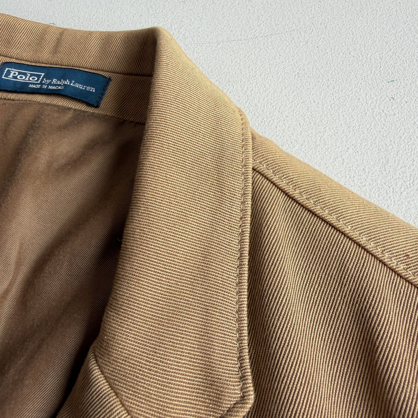 NWT Polo Ralph Lauren (44R) Cavalry Twill Cotton Khaki 3-2 Roll Sport Coat