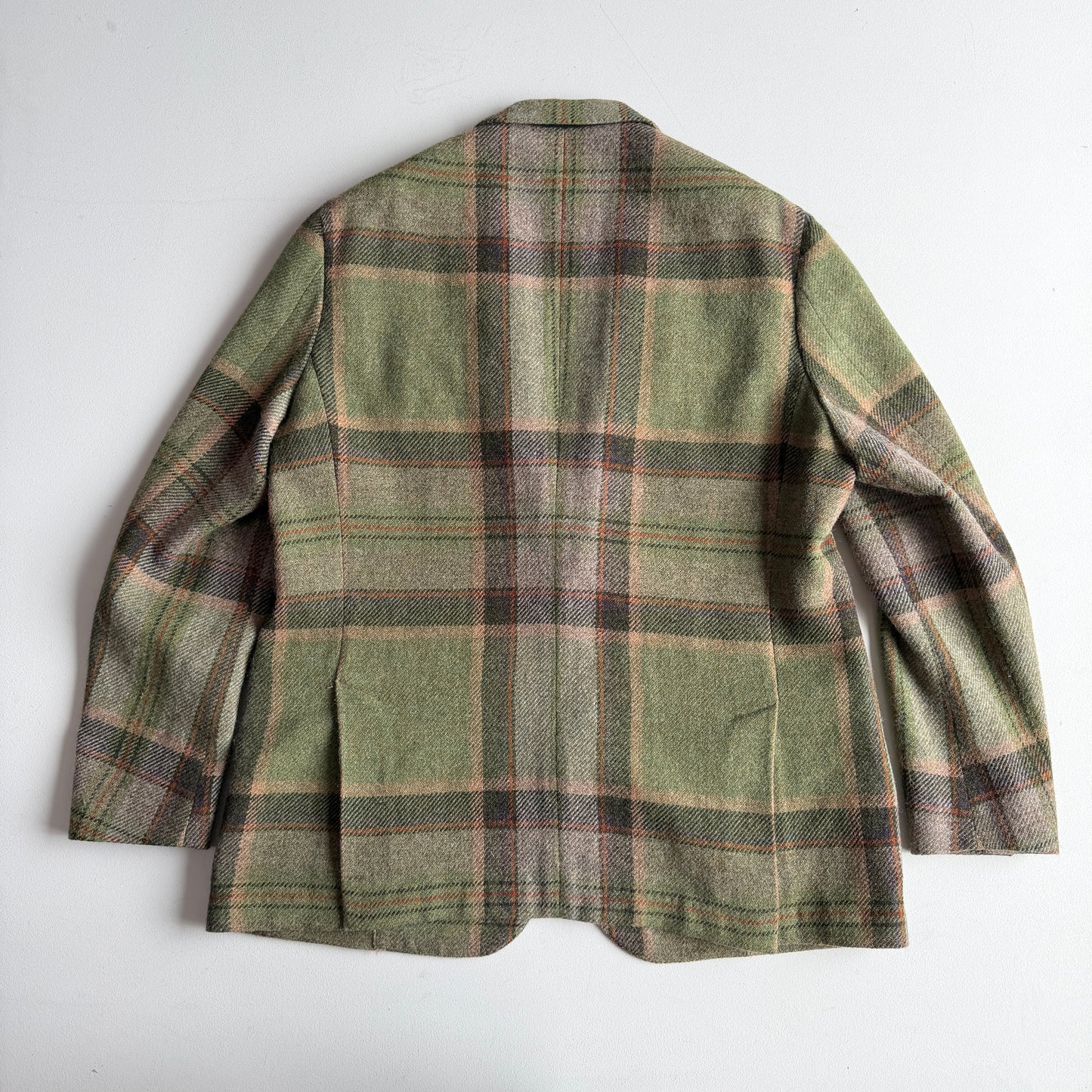 Polo Ralph Lauren (46R) Wool/Alpaca Tweed Plaid Unstructured Green Sport Coat