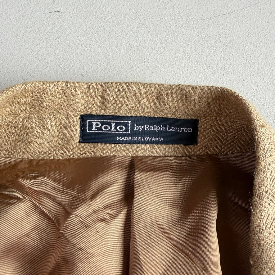 Polo Ralph Lauren (42R) Half-Norfolk Linen/Silk Slub Herringbone Sport Coat