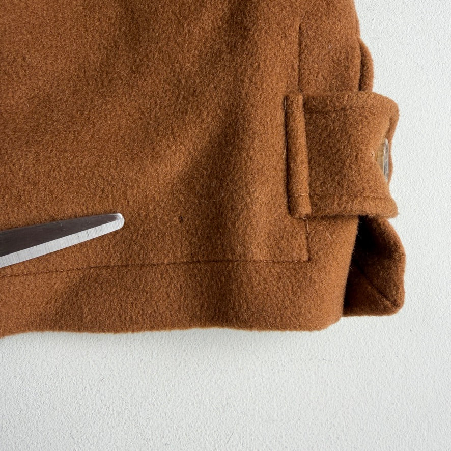 Burberry (L) 100% Cashmere Raglan Tawny Brown Balmacaan Coat