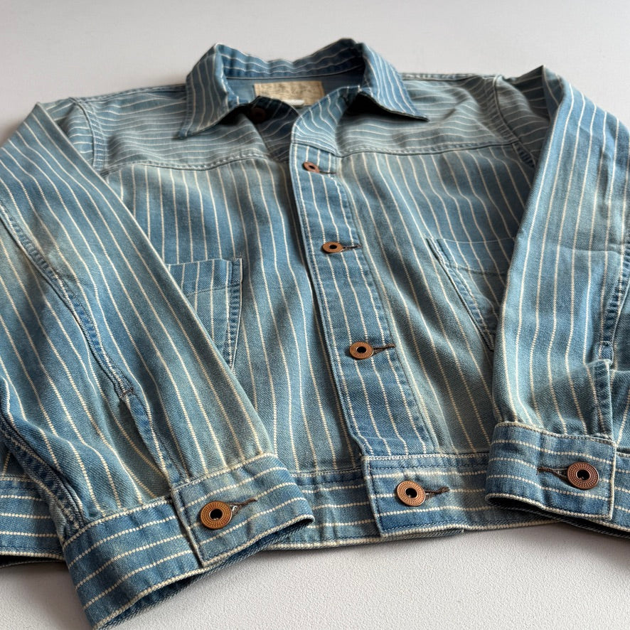 MINT! RRL Ralph Lauren (M) Engineer Dot Stifel Indigo Twill Cotton Jacket