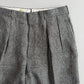 Polo Ralph Lauren (32x32) Gray Flax/Linen Glen Plaid Pleated Pants Trousers