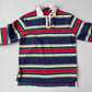 VNTG Polo Ralph Lauren (M) Y2K Striped Cotton Rugby Shirt