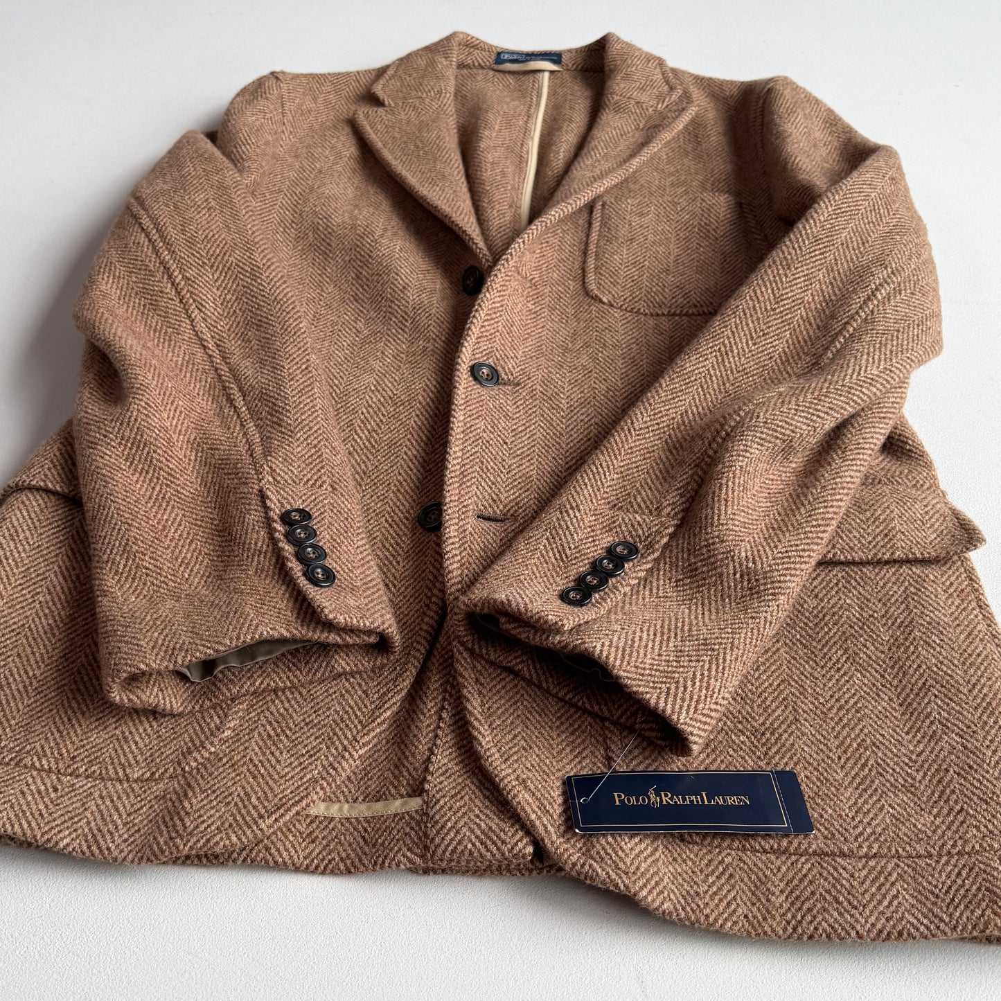NWT Polo Ralph Lauren (40R) 100% Wool Tweed Unstructured Sports Coat