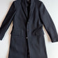 NWT Dolce & Gabbana (50IT / 40R) Black Wool Blend Peak Lapel Topcoat