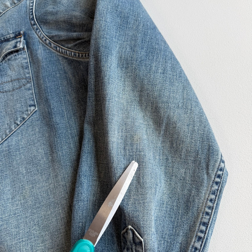 Ralph Lauren RRL (L) Pearl Snap Denim Western Shirt