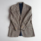 VNTG Polo Ralph Lauren (42R) 100% Silk Blue & Beige w/ Red Overcheck Sport Coat