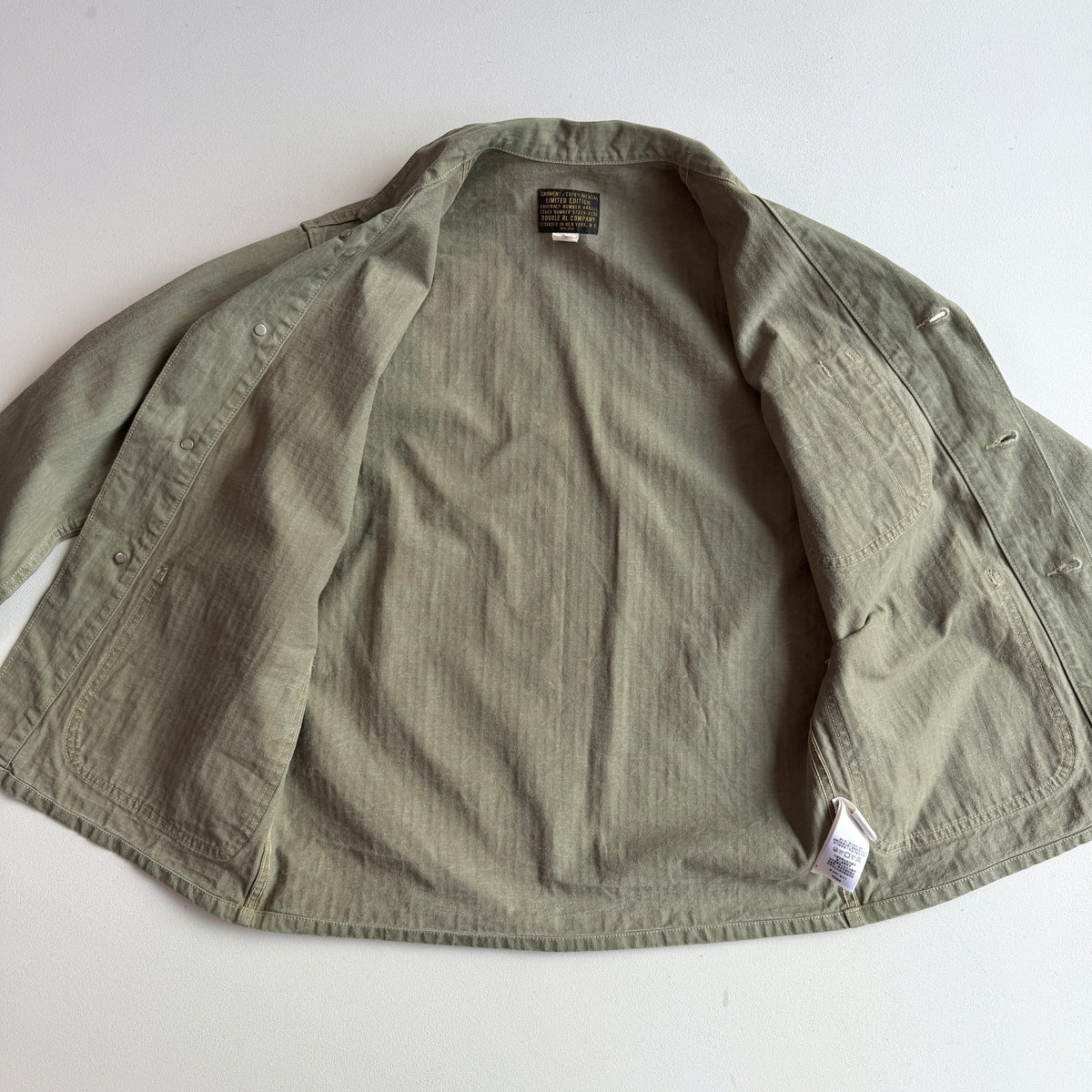 RRL Ralph Lauren (S) Military P-41 / N-3 HBT (herringbone twill cotton) Field Jacket