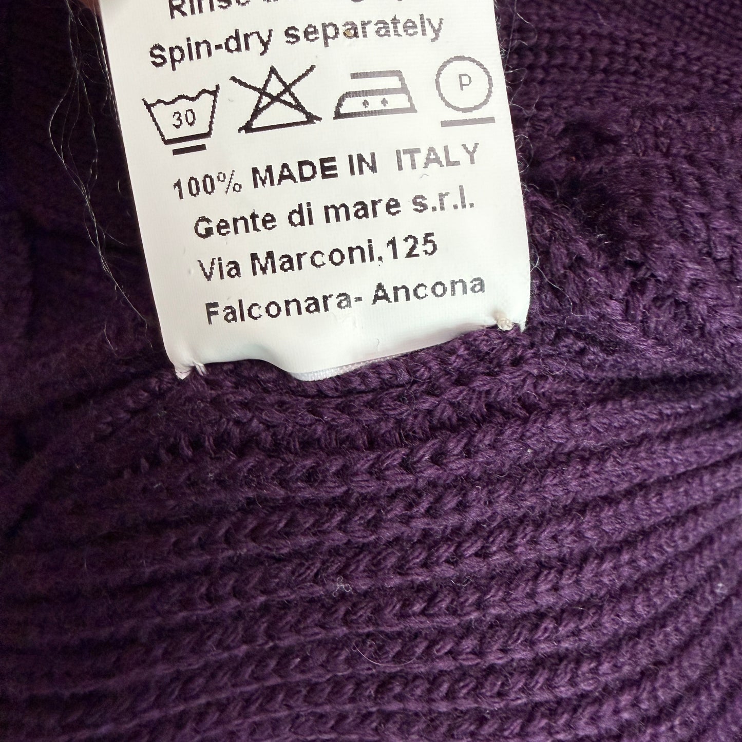 Paul Stuart (XL) Royal Purple Wool Heavy Rib-Knit Zip Sweater Cardigan